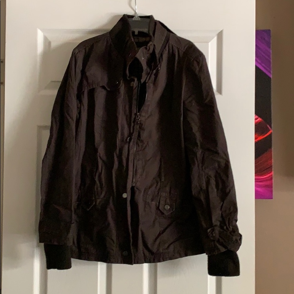 Zara basic brown jacket, XL, missing belt